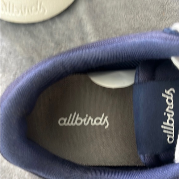 Allbirds Couriers Blue and White Sneakers with Soft Upper and White Soles - Picture 4 of 7